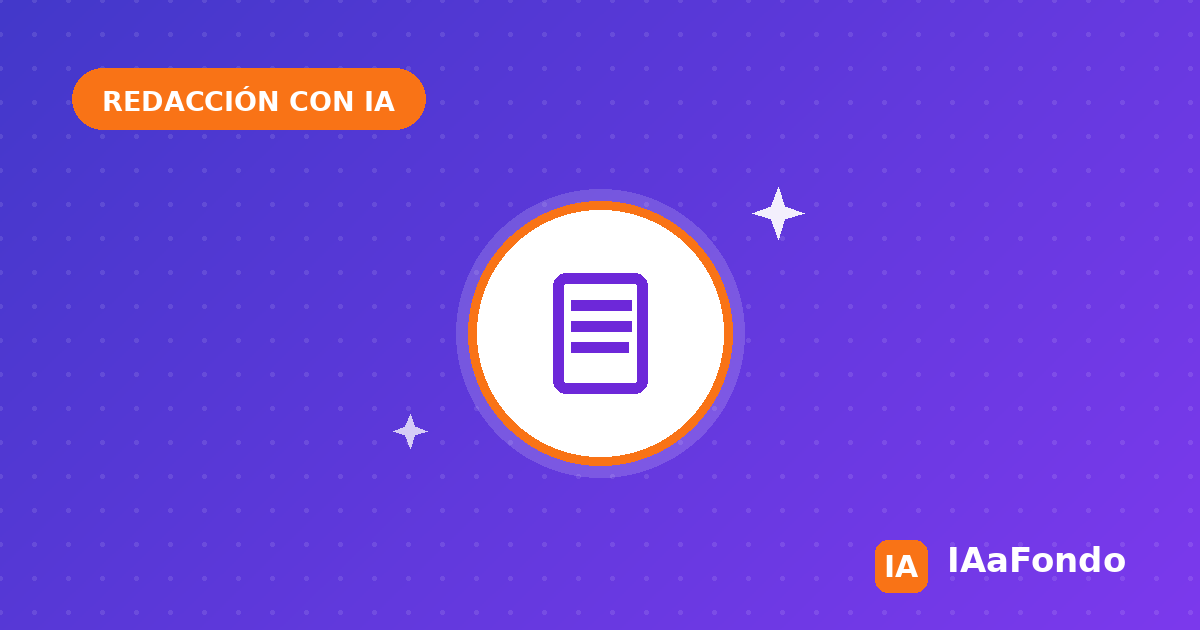 Icono de documento con IA para escribir con tu propio tono